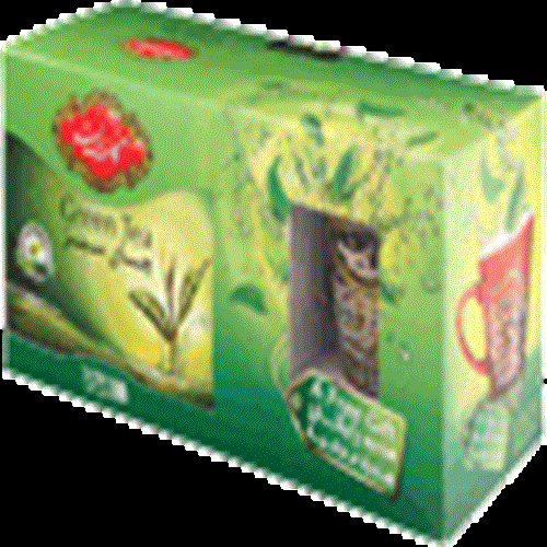پکیج تی بگ چای سبز 100عددی و ماگ گلستان